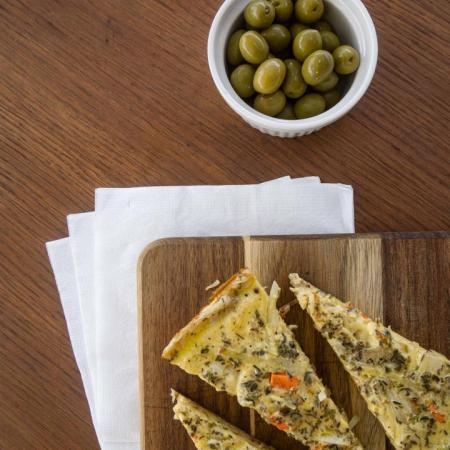 Breakfast Florentine Frittata with Olives