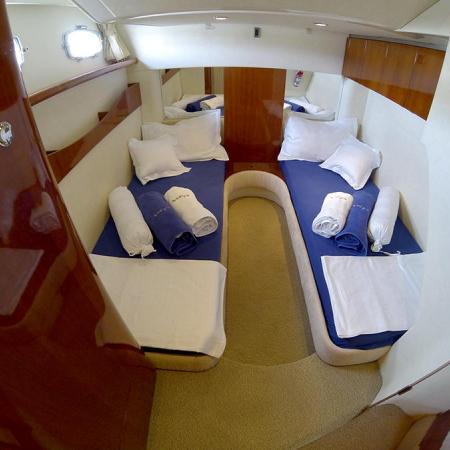 Aft cabin twin beds