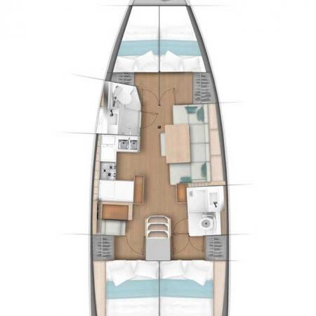 Catalog photo: Sun Odyssey 440 - 4 cab. / Lazy River (2020)